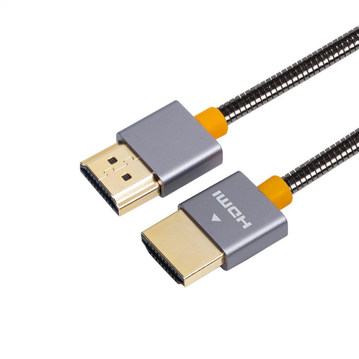 Nerūsējošā tērauda HDMI uz HDMI 4K kabelis